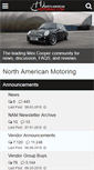 Mobile Screenshot of northamericanmotoring.com